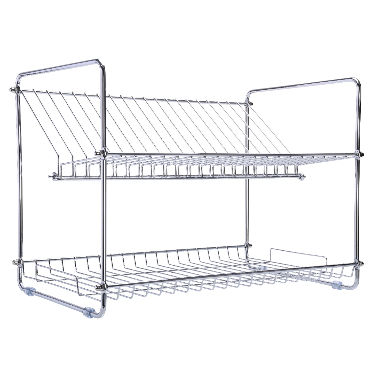 Secaplatos Escurridor Colgable 2 Niveles Cromado 20 Platos