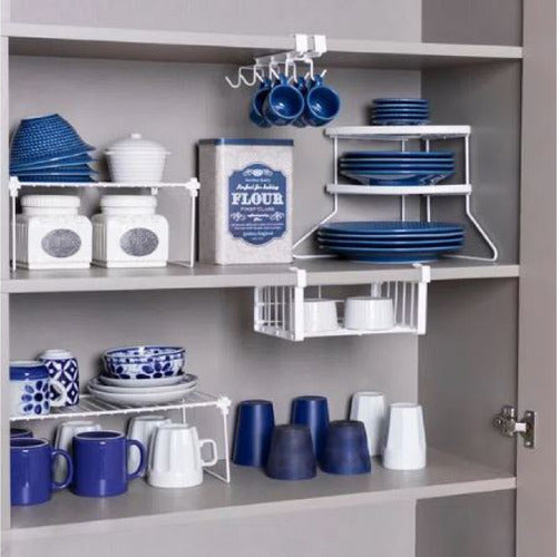 Kit Organizador Cocina 5 Unidades Blanco