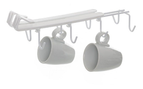 Soporte Tazas Para Mueble Cocina Blanco